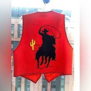 Vintage Amanda Moore hand stitched vest!